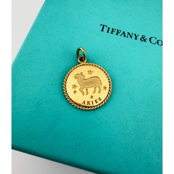 Tiffany & Co. 18k Yellow Gold Aries Zodiac Charm - Retired RARE